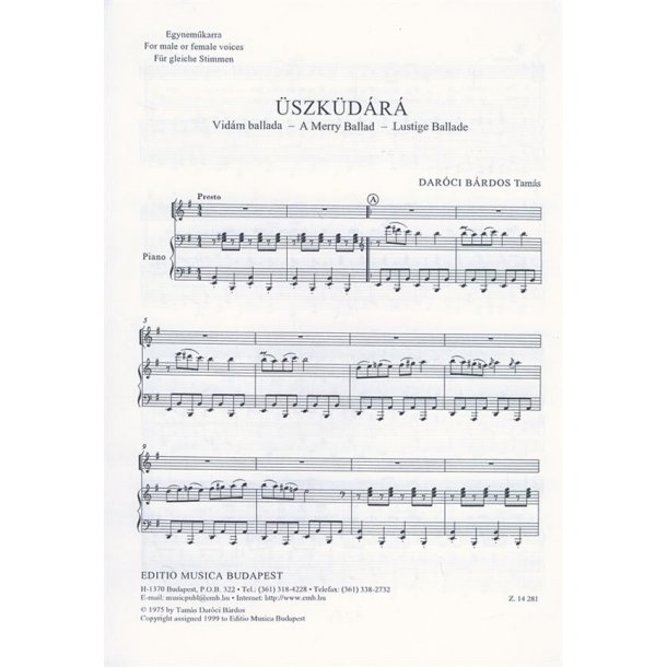 &Uuml;szk&uuml;d&aacute;r&aacute; - f&uuml;r gleiche Stimmen