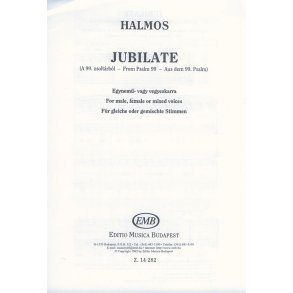 Jubilate (Aus dem 99. Psalm) für gleiche oder ge : für gleiche oder gemischte Stimmen