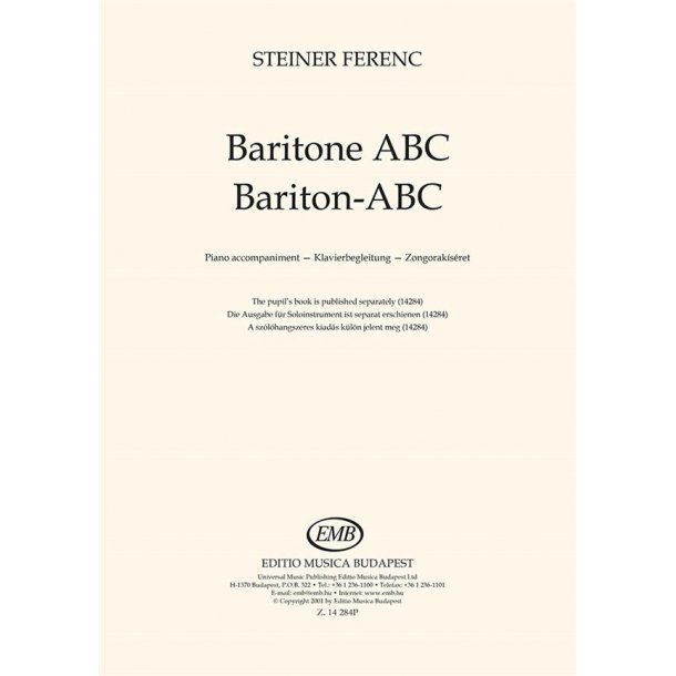Baritone ABC : Piano accompaniment