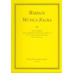 Musica Sacra Kanons, Ch&ouml;re f&uuml;r gemeinsames Sing