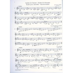 Et&uuml;den f&uuml;r Klarinette