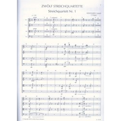 12 Streichquartette