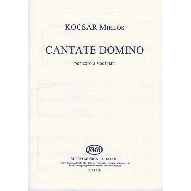 Cantate Domino per coro a voci pari