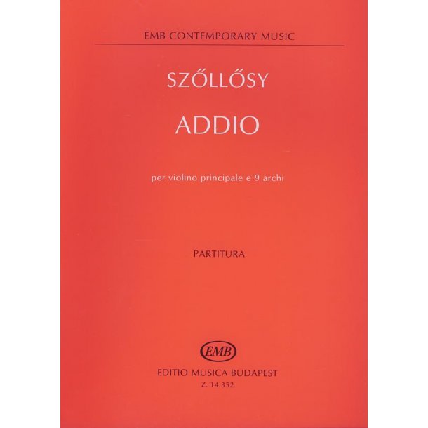 Addio per violino principale e 9 archi