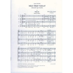 Négy öszi vázlat vegyeskarra : (változatok egy évszakra)