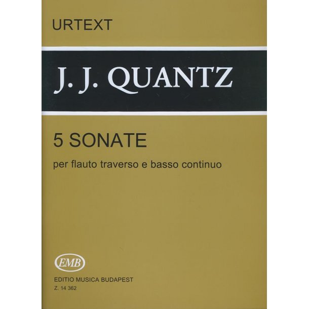 5 Sonate : per flauto traverso e basso continuo