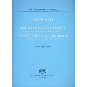 Quintet for three performers for clarinet (Sib) : for clarinet (Sib) - bass clarinet, cello and piano. Part. U. Sti.