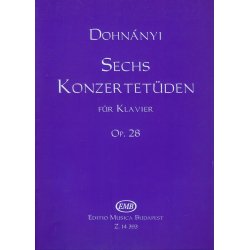 Sechs Konzertet&uuml;den f&uuml;r Klavier op. 28