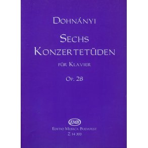 Sechs Konzertetüden für Klavier op. 28