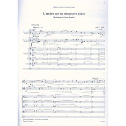 L'ombre sur les structures pliees (Hommage a Pie