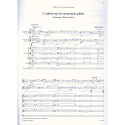 L'ombre sur les structures pliees (Hommage a Pie