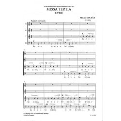 Missa tertia f&uuml;r gemischten Chor