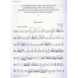 Chamber Music for/ Kammermusik f&uuml;r Violoncelli 3 : for 4 violoncellos