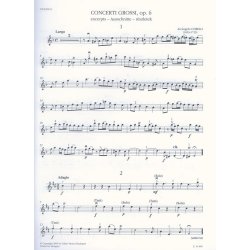 Concerti grossi - Ausschnitte - f&uuml;r Jugendstreicho