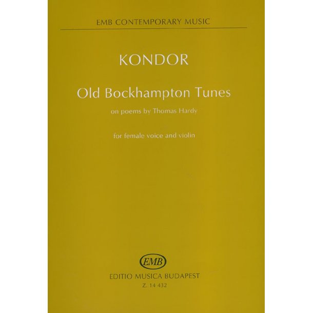 Old Bockhampton Tunes on poems by Thomas Hardy for