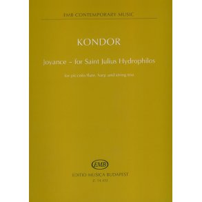 Joyance - for Saint Julius Hydrophilos for picco : for Saint Julius Hydrophilos for piccolo-flute, harp and string trio