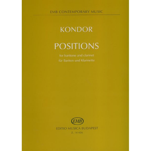 Positions pour baryton et clarinette