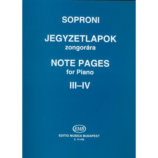 Note Pages for Piano
