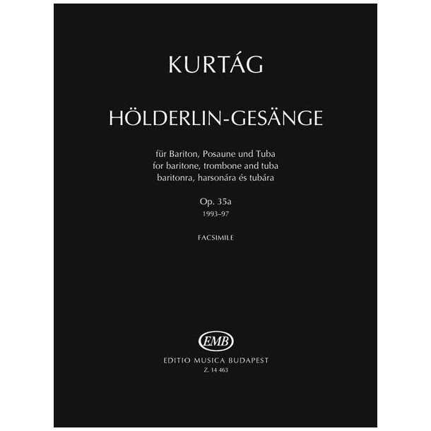 H&ouml;lderlin Ges&auml;nge op 35 HEFT 1 Op.35a