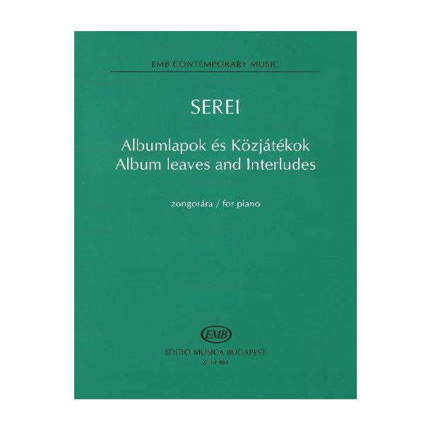 Album leaves and Interludes for piano : Solo