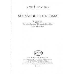 Sík Sandor te Deuma für gemischten Chor : für gemischten Chor. Chorstimmen