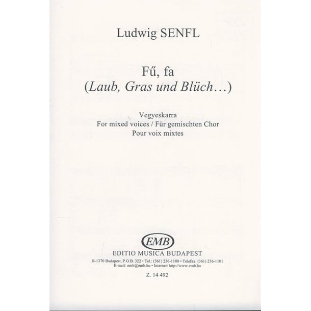 F&uuml;, fa (Laub, Gras und Bl&uuml;ch)