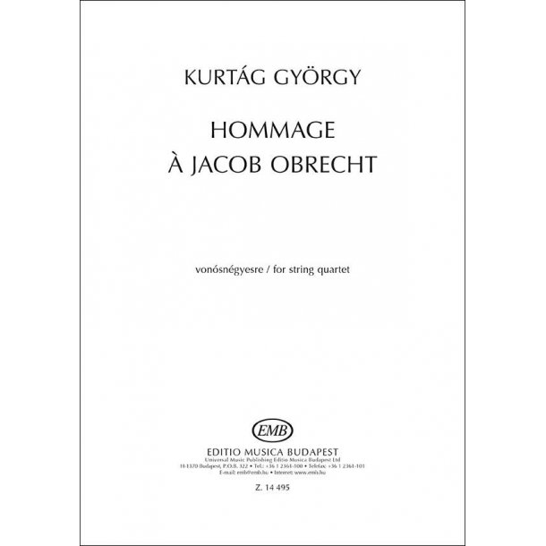 Hommage a Jacob Obrecht