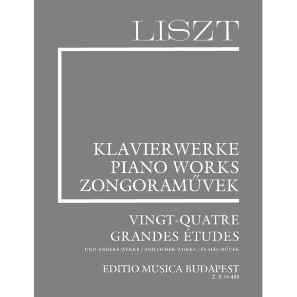 Vingt-quatre grande &eacute;tudes paperback : and other works