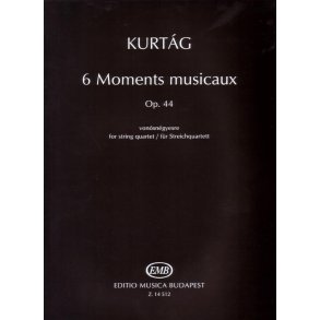6 Moments Musicaux für Streichquartett op.44