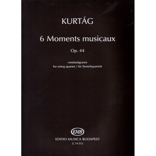 6 Moments Musicaux f&uuml;r Streichquartett op.44