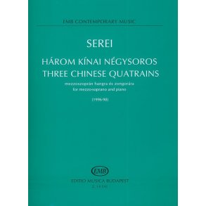 Three chinese quatrains to poems by Li Tai-Po, in