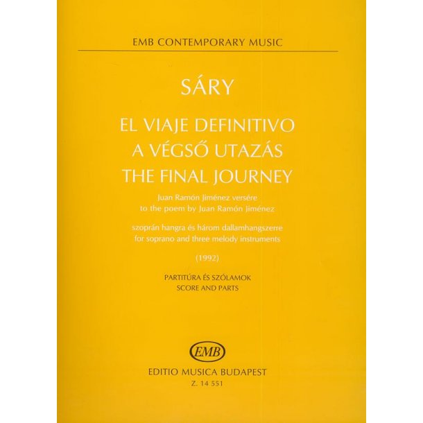 The final journey to the poem by Juan Ramon Jimene