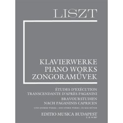 &Eacute;tudes d'ex&eacute;cution transcendante d'apr&egrave;s Paganini : New Liszt Edition (Paperback)