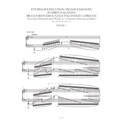&Eacute;tudes d'ex&eacute;cution transcendante d'apr&egrave;s Paganini : and Other Works - Suppl. 12