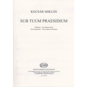 Sub tuum praesidium for female choir