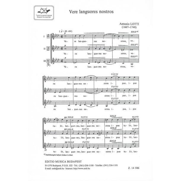 Vere languores nostros