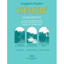 Concertino f&uuml;r Klavier und Streichorchester : Serie f&uuml;r Jugendorchester