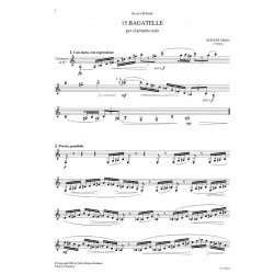 15 Bagatelle per clarinetto solo