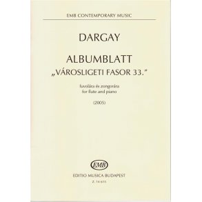 Albumblatt - öVarosligeti fasor 33.ö fuvolara es