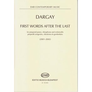 First Words After The Last for prepared piano, v