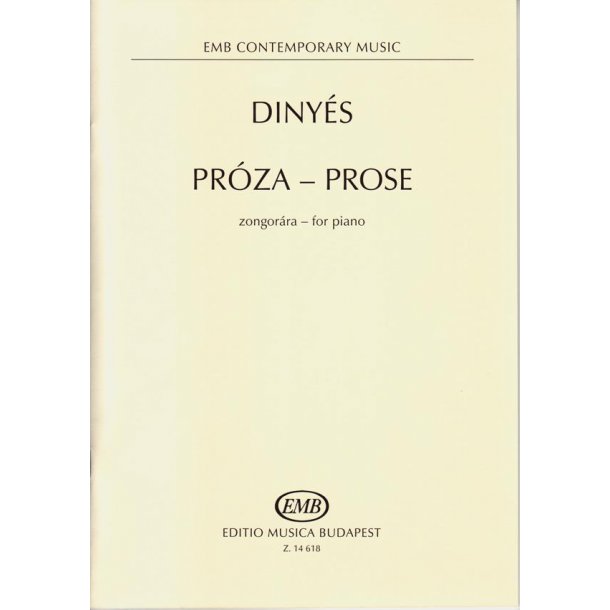 Prose f&uuml;r Klavier
