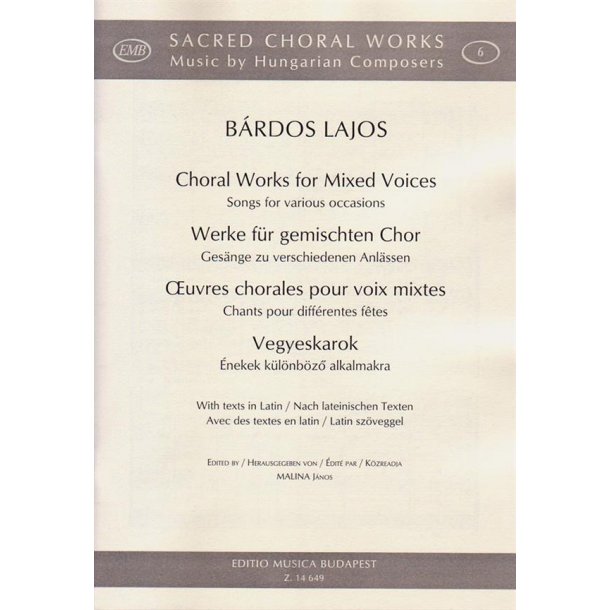 Werke f&uuml;r gemischten Chor - Ges&auml;nge zu verschieden