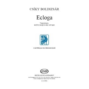 Ecloga for mixed vioces on Modovan Hungarian folk