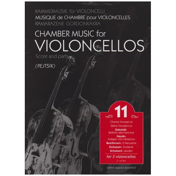 Chamber Music for/ Kammermusik f&uuml;r Violoncelli 11 : for 3 violoncellos