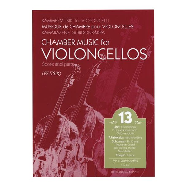 Chamber Music for/ Kammermusik f&uuml;r Violoncelli 13 : for 4 violoncellos