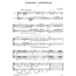 20 Bagatelles for two clarinets
