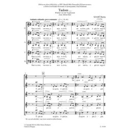 Tudom... : for Mixed Voices