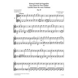 Easy Duos For Two Violins : Leichte Duos f&uuml;r zwei Violinen