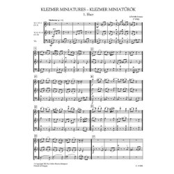 Klezmer Miniatures : for Young Musicians
