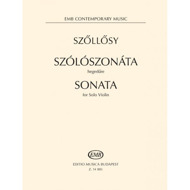 Sonata for Solo Violin (1947) : First edition